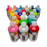 Acrylfarben-Set - 24 hochpigmentierte Farben à 250 ml, deckend und vielseitig für Leinwand, Pouring, Holz, Stein, Papier, Gips und Metall